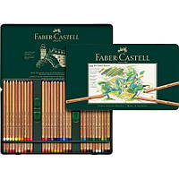 Набор пастельных карандашей Pitt 60 штук в металлическом пенале Faber-Castell