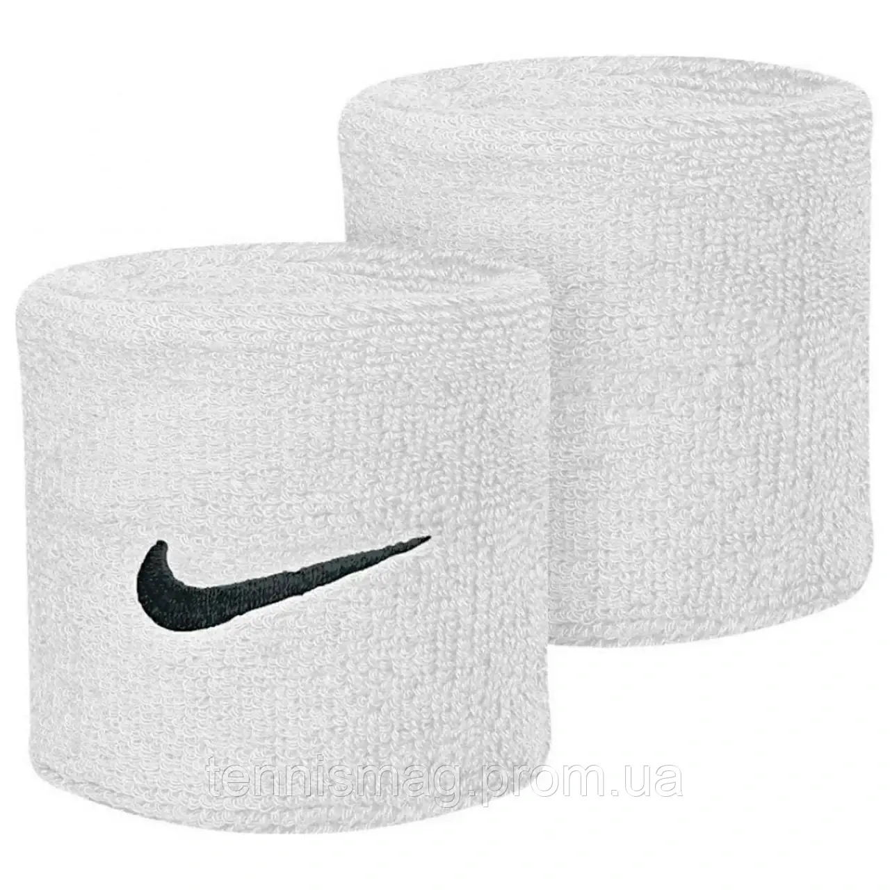 Напульсник NIKE SWOOSH WRISTBANDS WHITE/BLACK - фото 1 - id-p785845237