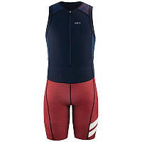 Велокостюм Garneau Vent Tri Suit M, Синій-Червоний