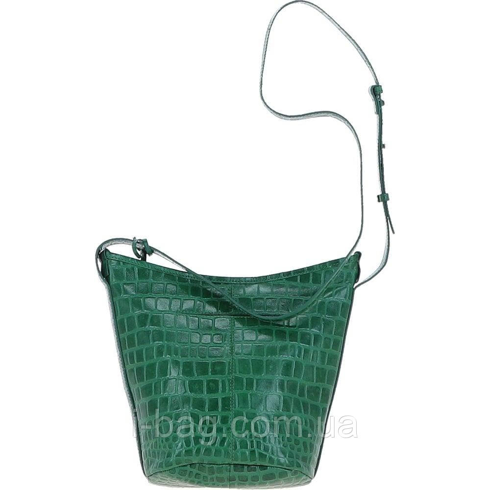 Сумка жіноча Ashwood 63790 GREEN/CROC (Зелена)