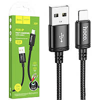 Кабель USB-Lightning Hoco X89 Wind (2.4A/1м) чорний