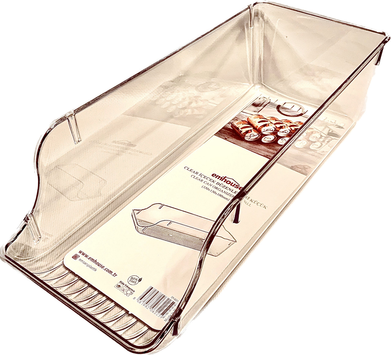 Прозорий модульний органайзер для напоїв і банок малий 36 x 15 x 10 см, фото 1