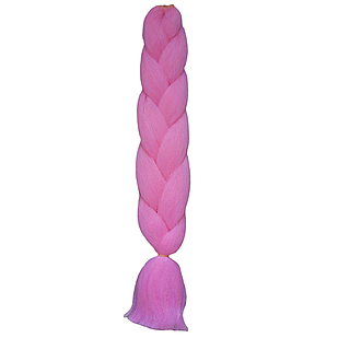 Канекалон Однотонний, 60 см, Колір: Рожевий