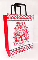 Пакет подарунковий крафт "Україна" 25х15х34 см KGB 253415-40