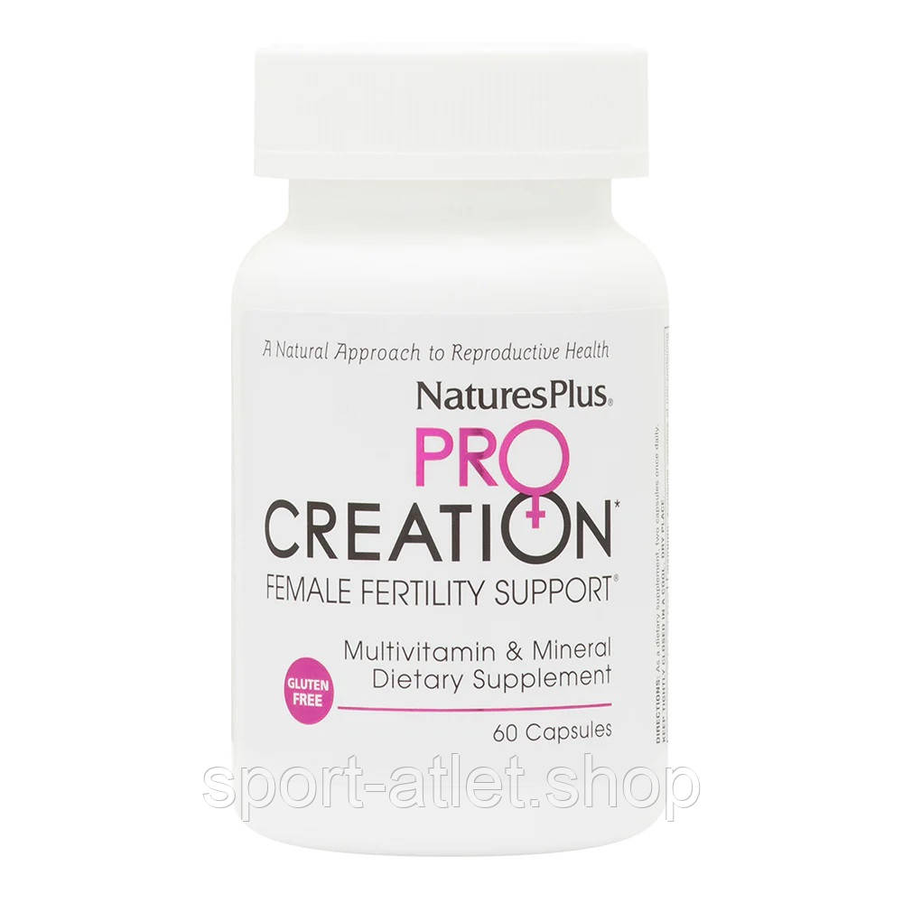 Вітаміни та мінерали Natures Plus ProCreation Female Fertility Support, 60 капсул