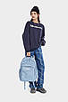 Жіночий міський рюкзак (для ноутбука) - Блакитний, фото 3