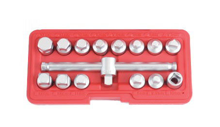 Набір для відкручування зливних пробок FORCE 915G2 3/8" 15 пр.