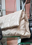 ЧОРНА —  якісна стьобана молодіжна крос-боді сумочка на два окремих відділення під клапаном (Луцьк, 744), фото 6