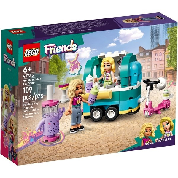 КОНСТРУКТОР LEGO FRIENDS Бабл ти кафе на колесах (41733) 109 деталей коробка 5*15*14 см, фото 1