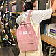Стильний вельветовий рюкзак середнього розміру, фото 8