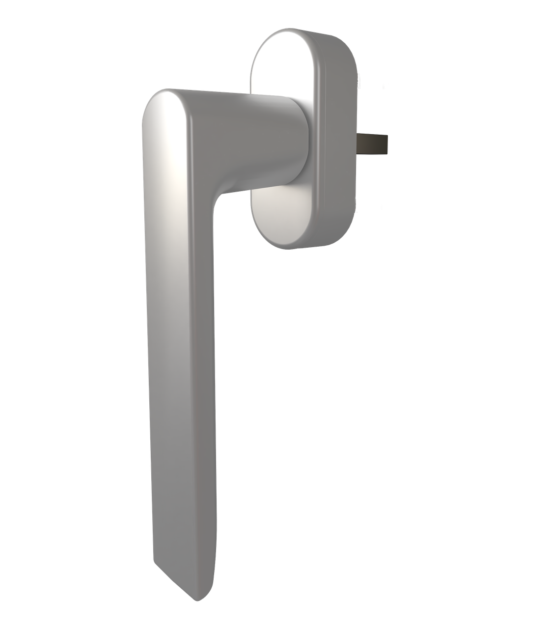 Ручка віконна Astex для металопластикового вікна WH 087 протизламна чорно-срібна (F1), фото 1