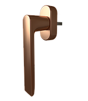 Ручка віконна Astex для металопластикового вікна WH 087 протизламна чорно-бронза(F4)