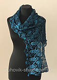 Легкий жіночий мереживний шарф, фото 5