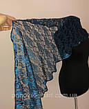 Легкий жіночий мереживний шарф, фото 4