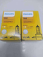Лампы для автомобилей Б/У Автолампа Philips H4 12V 60/55W (PS 12342 PR C1)