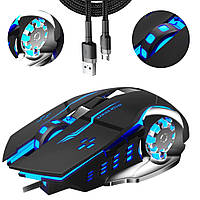 Комп'ютерна універсальна мишка для ігор з підсвічуванням X1 / Дротова комп'ютерна миша / Оптична мишка для ПК
