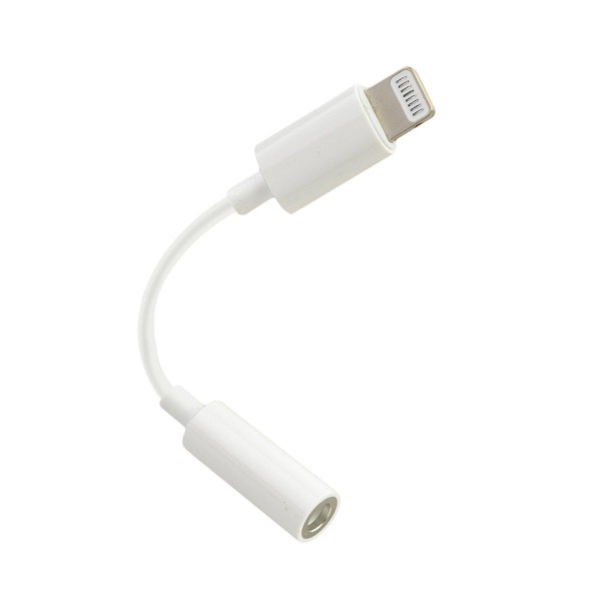 Перехідник Lightning to 3.5 mm AUX Headphones Jack для iPhone Білий