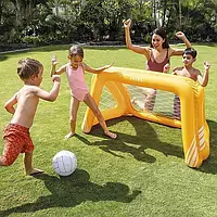 ☀️Надувні ворота для футболу та водого поло Intex 58507 Fun Goals Game з м'ячем у комплекті