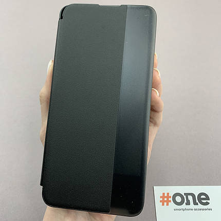 Чохол книжка для Samsung Galaxy А52s книжка зі смарт віконцем на телефон самсунг а52с чорна q6t, фото 1