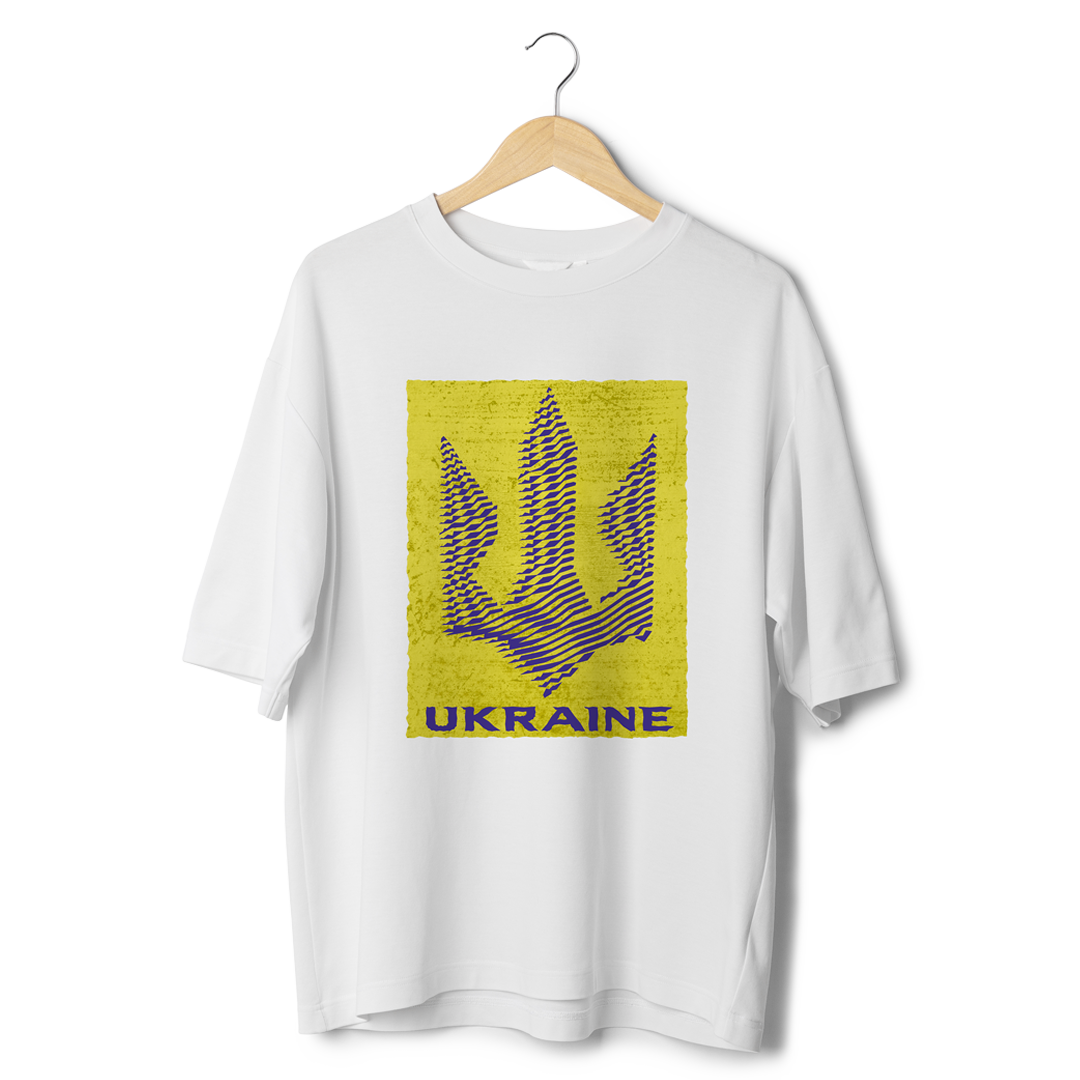 Футболка оверсайз "Trezub Ukraine" , біла