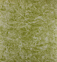 Самоклеящиеся 3D панели (обои) на стены под Мрамор / Имитация мрамора (разных оттенков) Темно-оливковый
