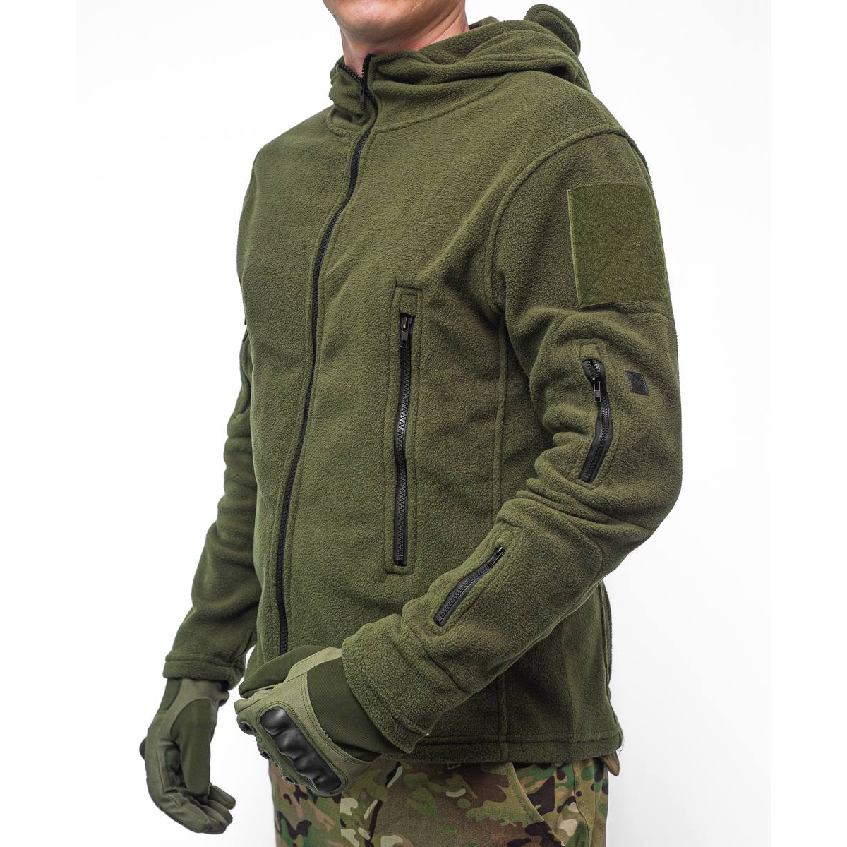 Купить Мужская флисовая Кофта с отверстиями для пальцев / Флиска с ...