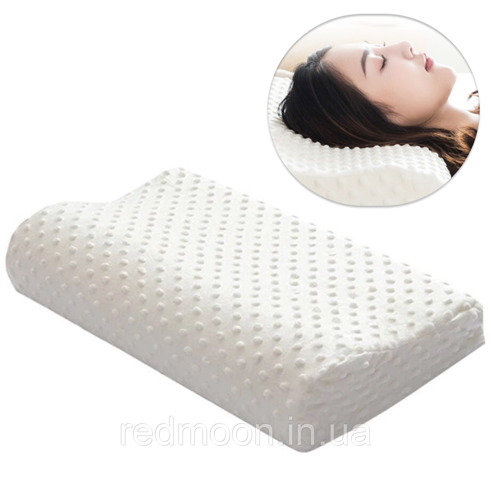 Ортопедична подушка для сну (50х28х7см) GH1188 / Анатомічна подушка / Подушка з ефектом пам'яті
