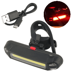 Світлодіодна велосипедна фара з USB / Задній стоп-сигнал на велосипед / Водостійкий вело-ліхтар