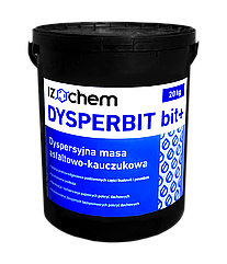 Гідроізоляція бітумно-каучукова на водній основі IZOCHEM Dysperbit чорна 10кг