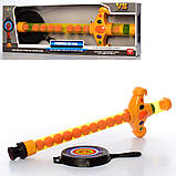 Дитячий помповий автомат меч (м'які кульки, мішень, довжина 47см) 777-1, фото 2