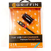 Автомобильное зарядное устройство Griffin 2 USB, 2.1A (t8166)