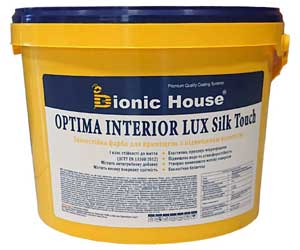 Optima Interior Lux silk touch 10 л — Зносостійка інтер'єрна фарба