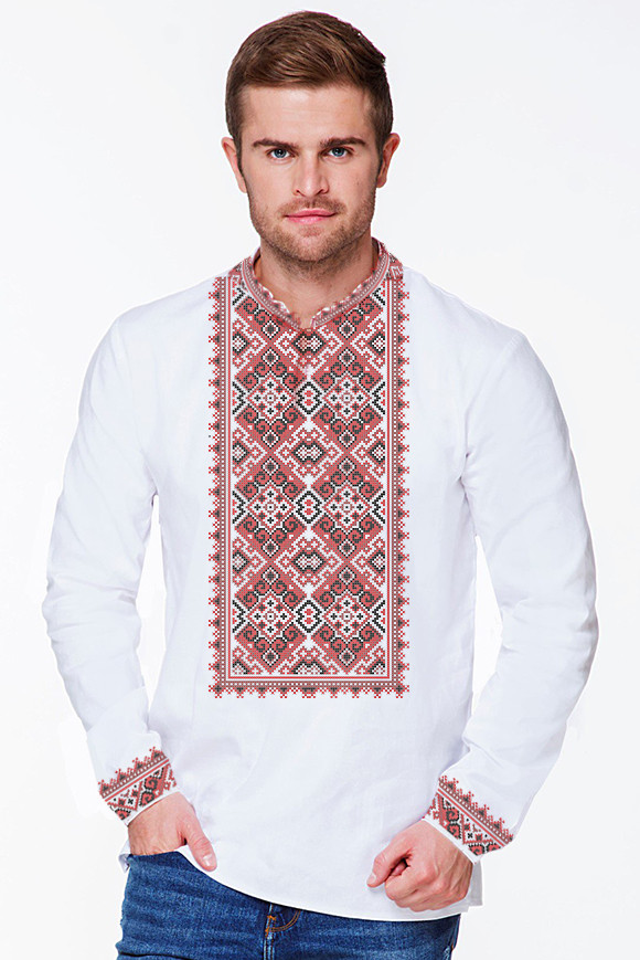 Заготовка для чоловічої вишиванки № 012.1-сч, фото 1