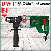 Мощная ударная дрель с реверсом DWT SBM-1050 DT, полупрофессиональная надежная электродрель ДВТ