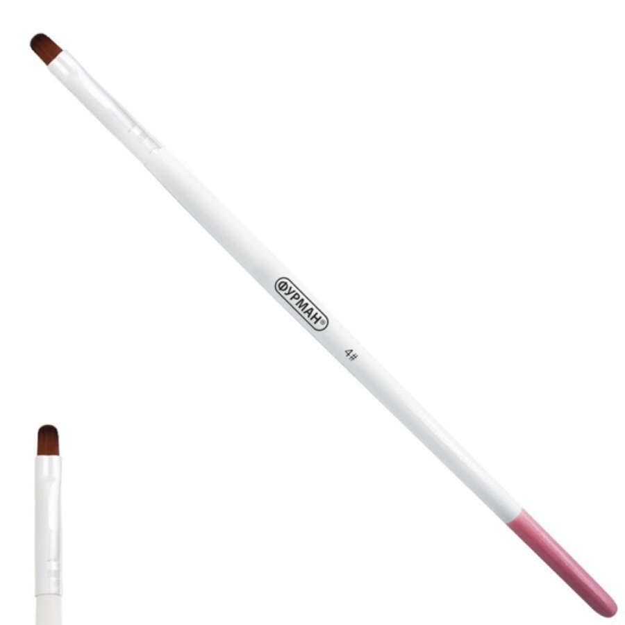 Пензлик для гелю Овальний №4, фото 1