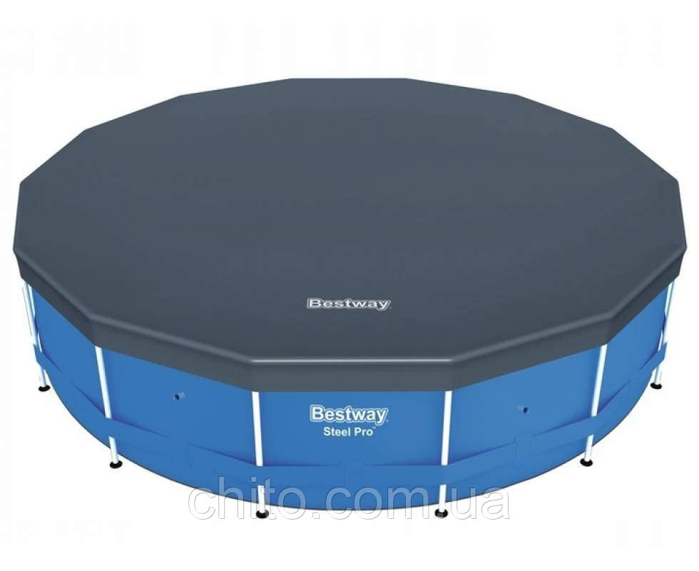 Тент-чохол для каркасного басейну «Bestway» 58036 (діаметр 305 см)