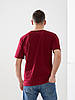 Чоловіча бордова футболка  зі стрейч трикотажу Tailer, фото 2