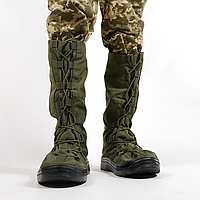Бахилы водозащитные на обувь хаки. Бахилы-дождевики на берцы для солдат ЗСУ. Размер М