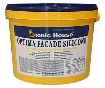 Optima Facade Silicone 10л - фасадная силиконовая краска - фото 1 - id-p1818407722