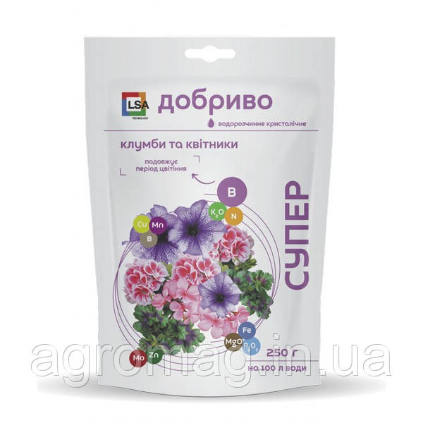 Супердобриво Клумби і Квітники 250 г