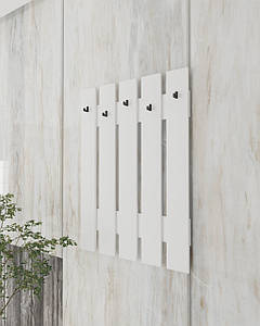 Вішалка для одягу настінна з 5 гачками в передпокій із ДСП W-1