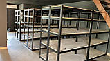 Стелаж для складу, архіву, магазину. чк-400 оцинк. 1887*1440*460*4полки ДСП, фото 4