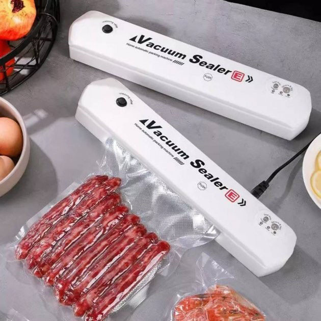 Вакуумний пакувальник VACUUM SEALER LP-11 (S+) нова модель дві кнопки. Колір: білий, фото 1