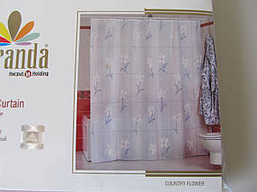 Штора для ванни Miranda Country Flower  Біла, фото 4