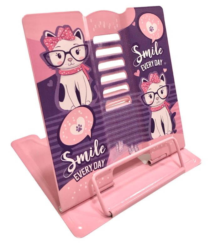 Підставка для книг метал сплошна Kidis 15*18см Smile 13115, фото 1