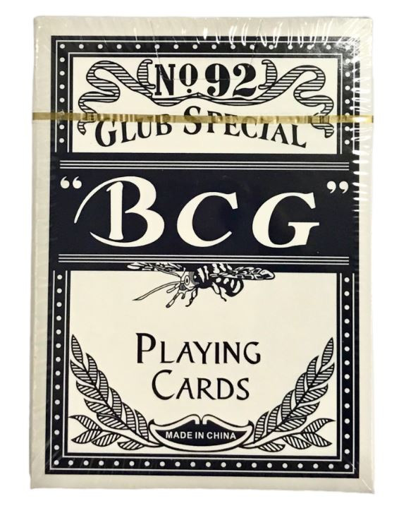 Карти гральні 1колода 54к картонні, в карт. уп. POKER size BCG №92 Club Special 255, фото 1