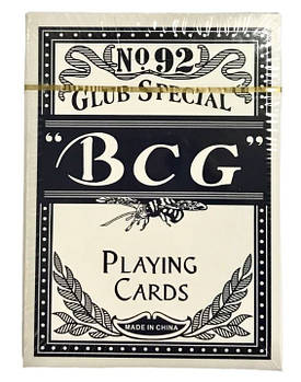 Карти гральні 1 колода 54 картки картонні, у картонному пакованні POKER size BCG No92 Club Special 255