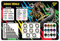 Подложка на стол Yes пластиковая 42,5*29см англ. Jurassic World 492064