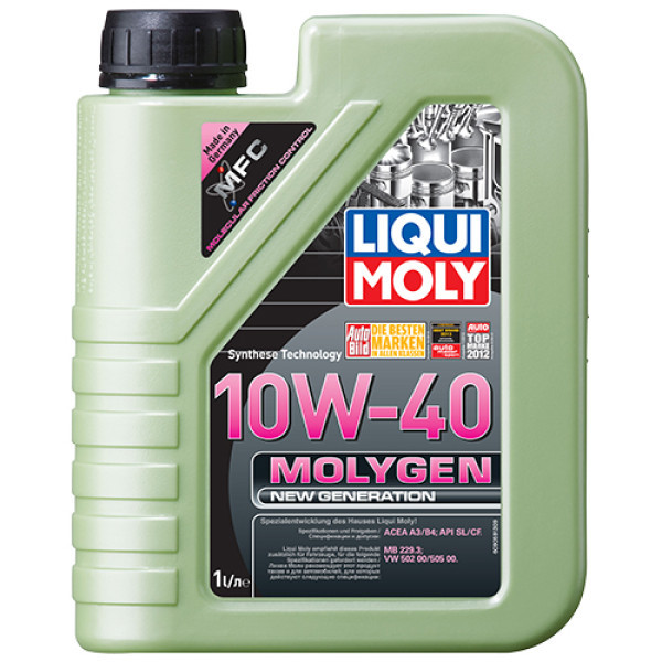 Напівсинтетичне моторне масло - Molygen New Generation 10W-40 1 л.