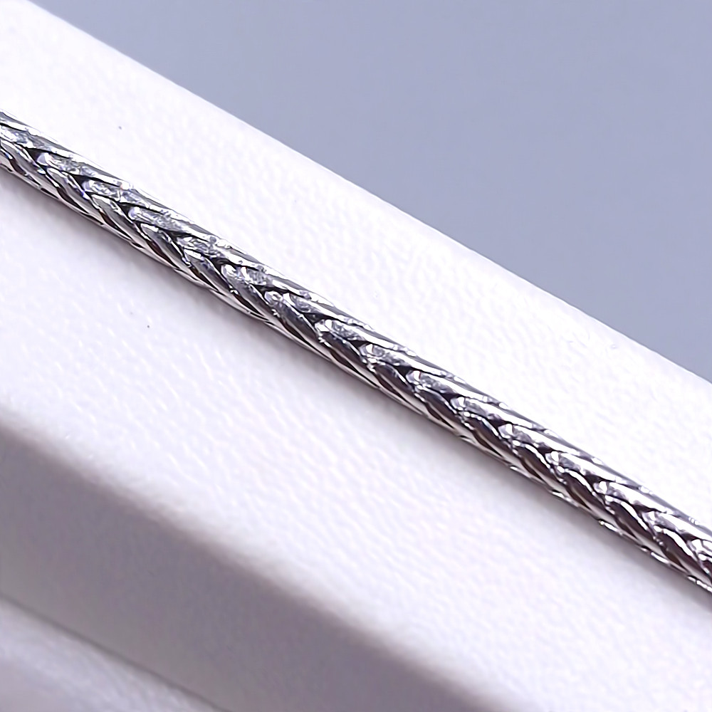 Ланцюжок Stainless Steel. Сталь. Родій. Довжина: 60.5 см Ширина: 2 мм Джгут